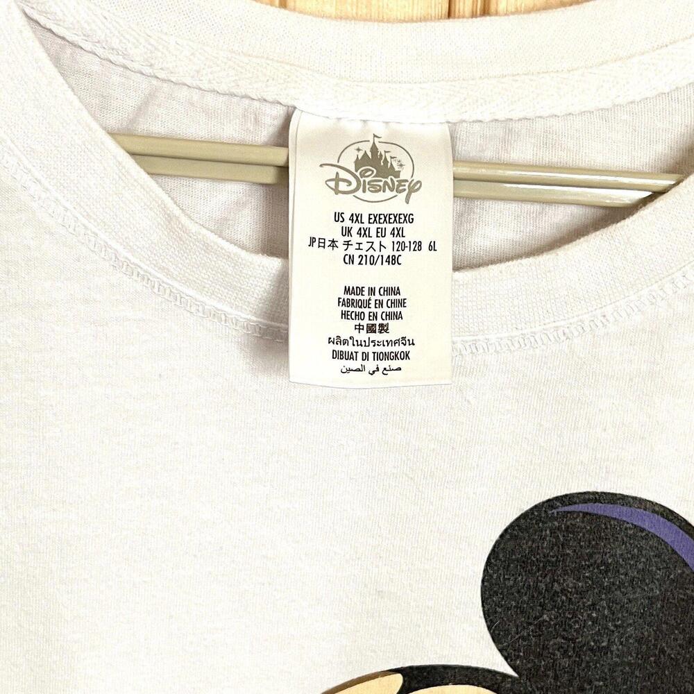 Disney Walt Disney World 50th Anniversary T Shirt Mickey White Sz 4XL Distressed - Picture 5 of 9